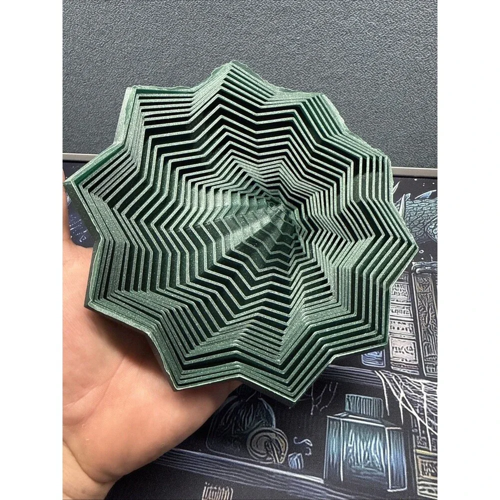 3D Printed Twisted Spider Web Fidget Toy A mesmerizing sensory toy-Large